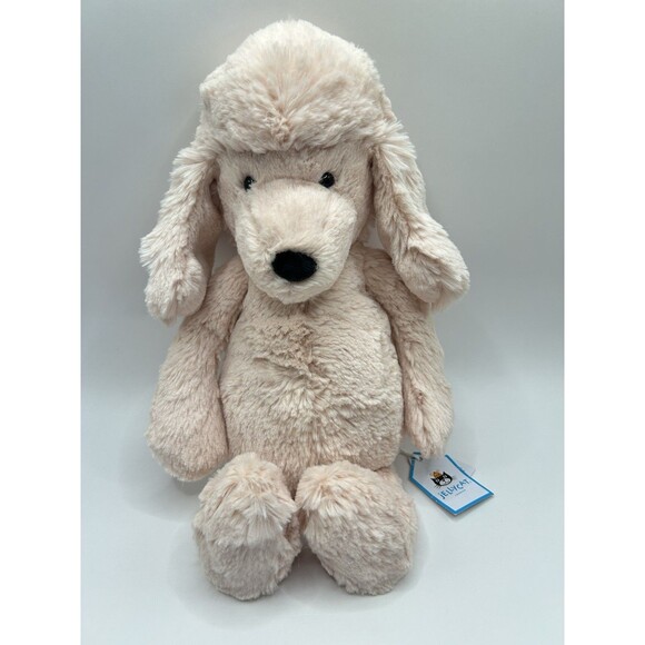 Jellycat Bashful Poodle Blush Pink Medium Size With Tags - Retired BAS3PDL - Picture 5 of 15